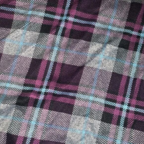 Secret treasures plaid knit nightgown - Picture 3 of 4